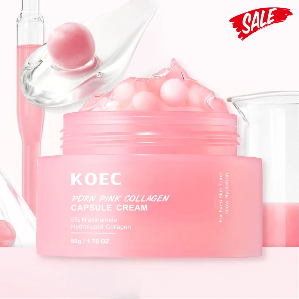 PDRN Pink Collagen Capsule Cream | Brightening & Firming Face Cream