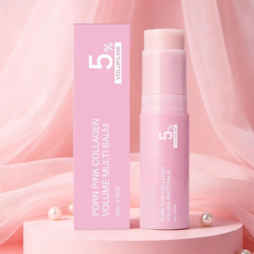 PDRN Pink Collagen Volume Balm Stick | Face, Lips & Body Moisturiser