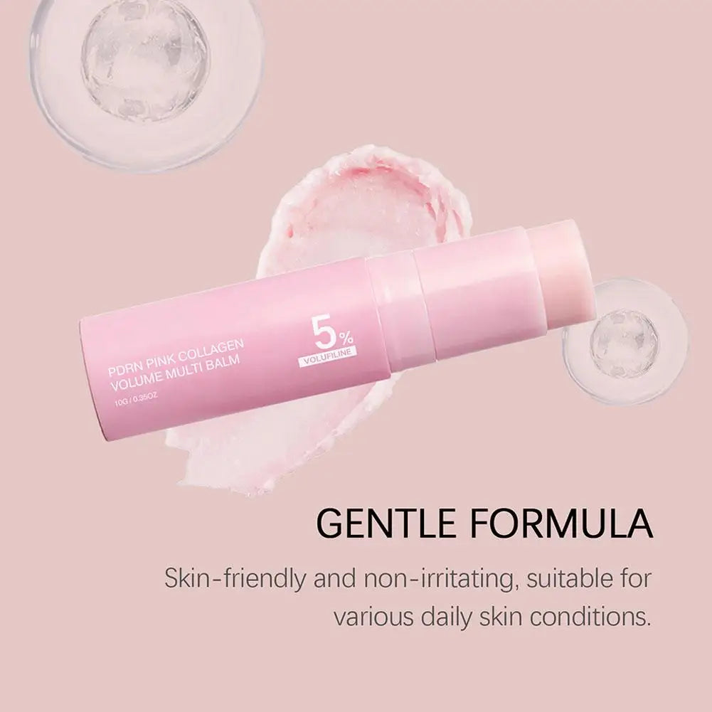 PDRN Pink Collagen Volume Balm Stick | Face, Lips & Body Moisturiser
