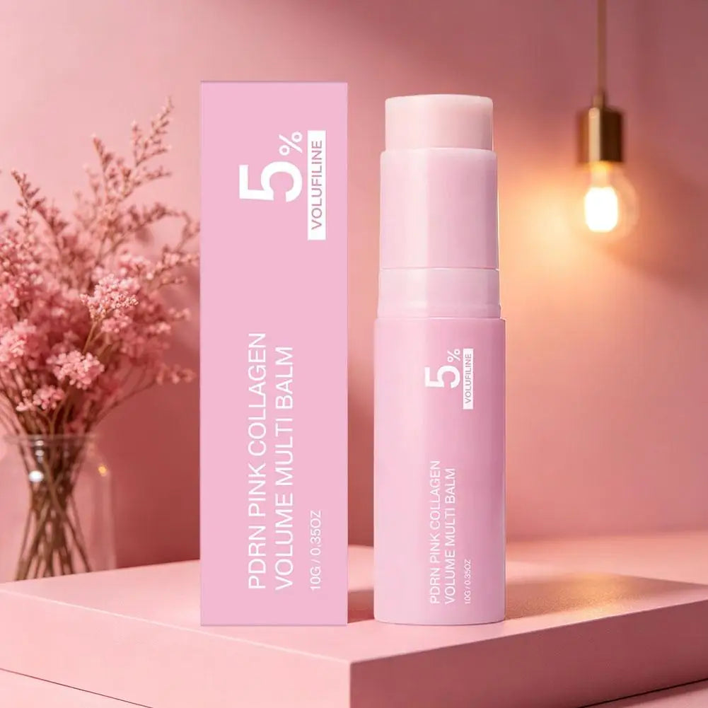 PDRN Pink Collagen Volume Balm Stick | Face, Lips & Body Moisturiser