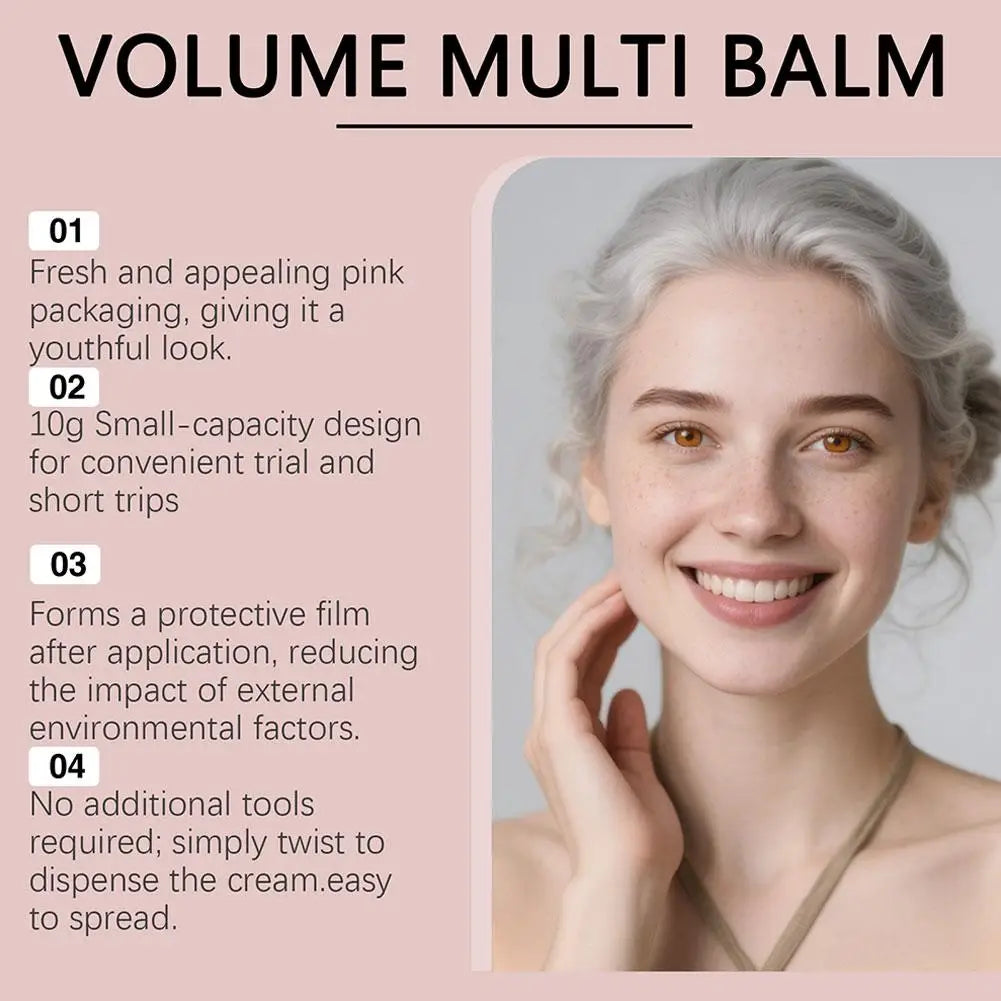 PDRN Pink Collagen Volume Balm Stick | Face, Lips & Body Moisturiser