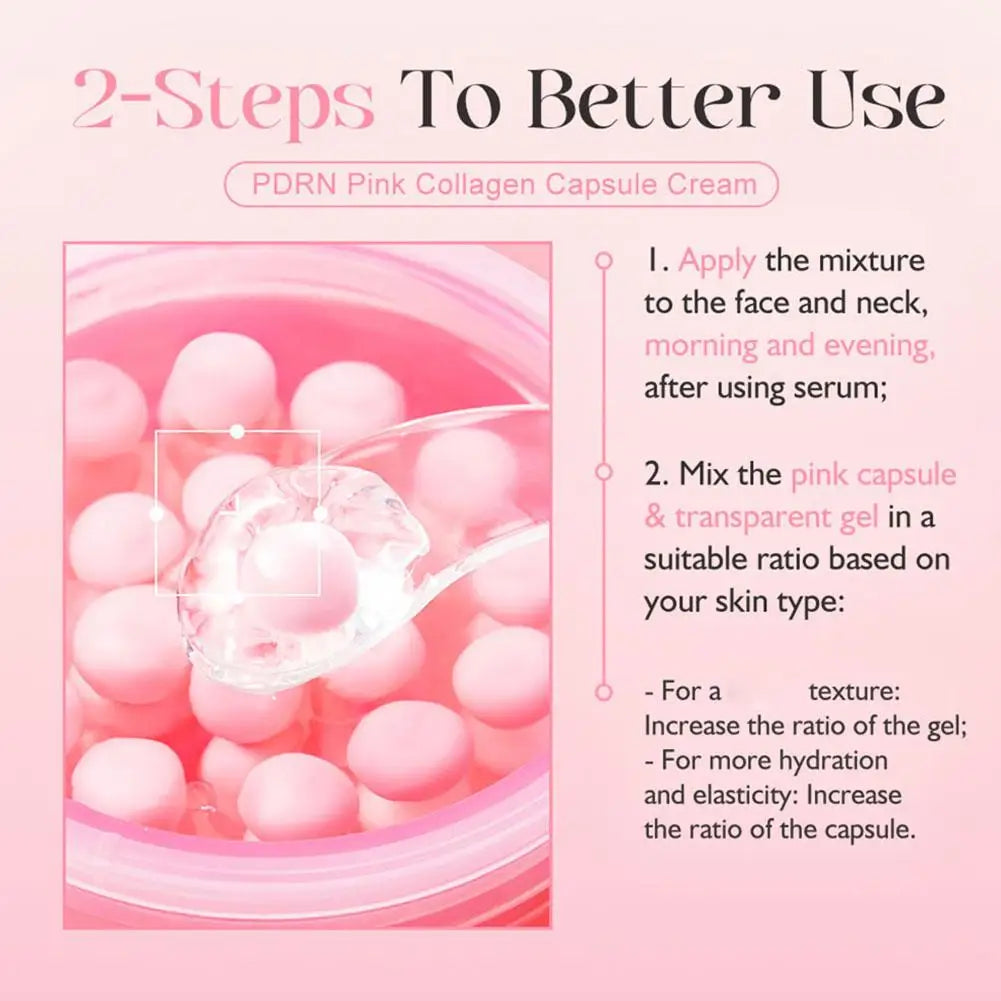 PDRN Pink Collagen Capsule Cream | Brightening & Firming Face Cream