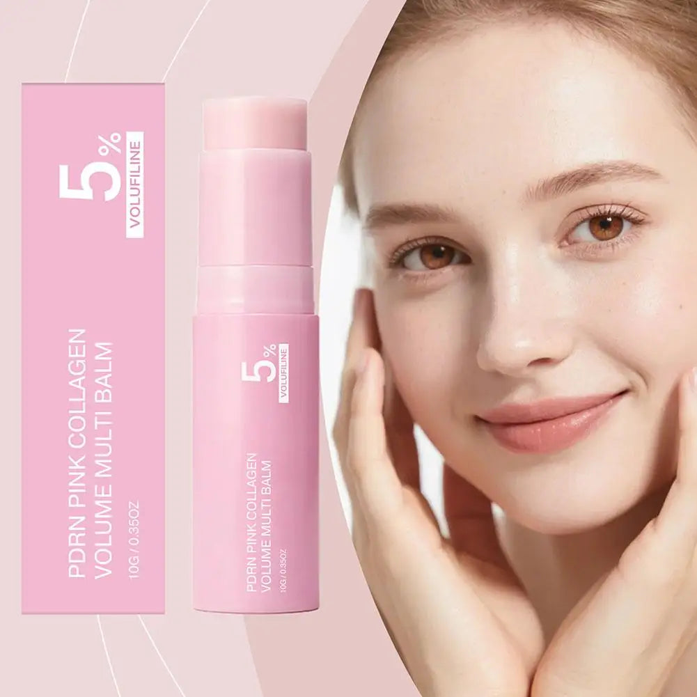 PDRN Pink Collagen Volume Balm Stick | Face, Lips & Body Moisturiser