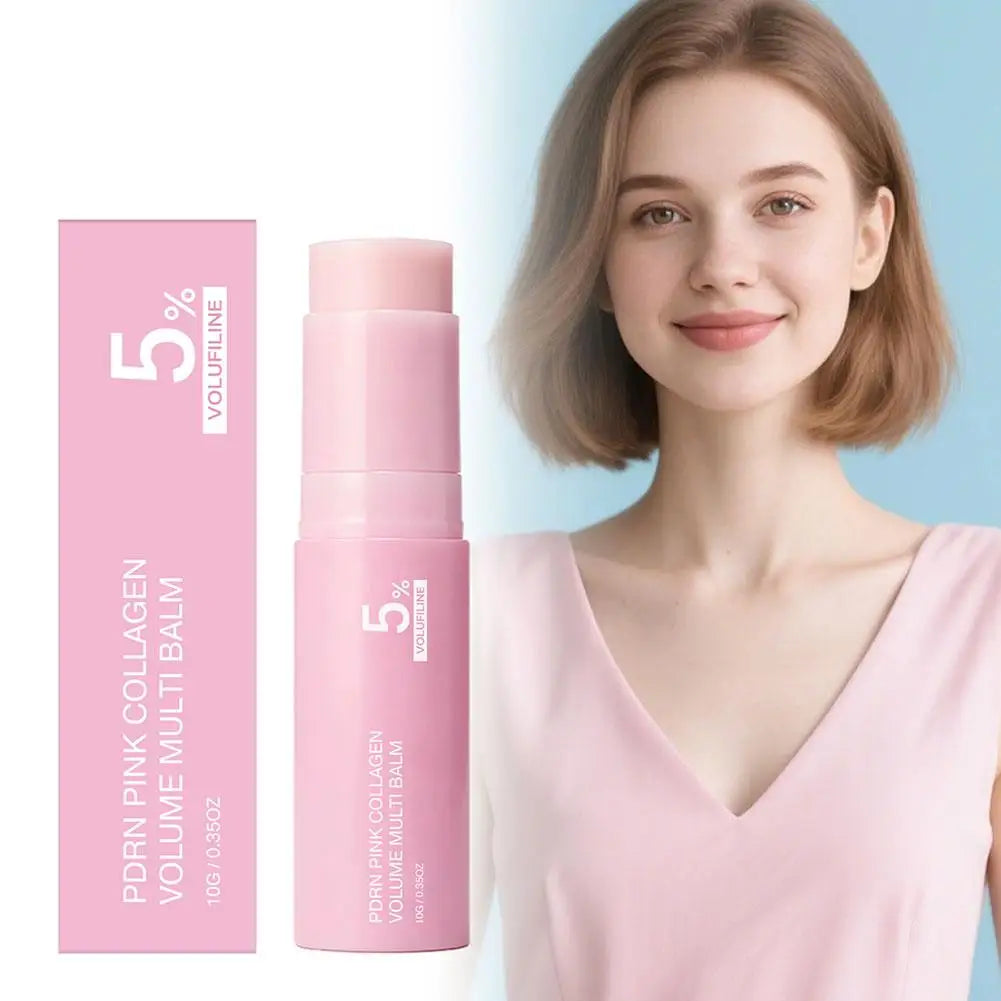 PDRN Pink Collagen Volume Balm Stick | Face, Lips & Body Moisturiser