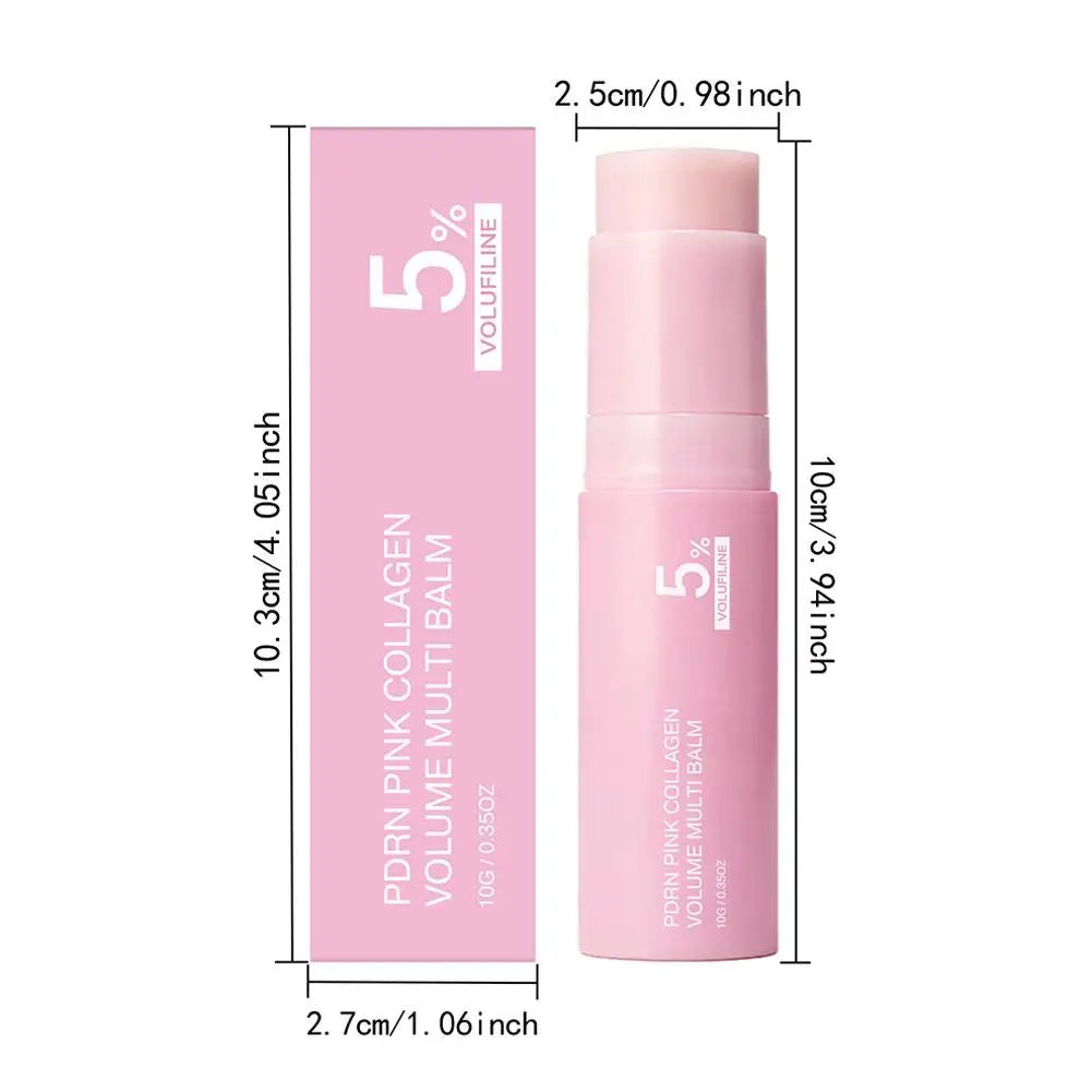 PDRN Pink Collagen Volume Balm Stick | Face, Lips & Body Moisturiser