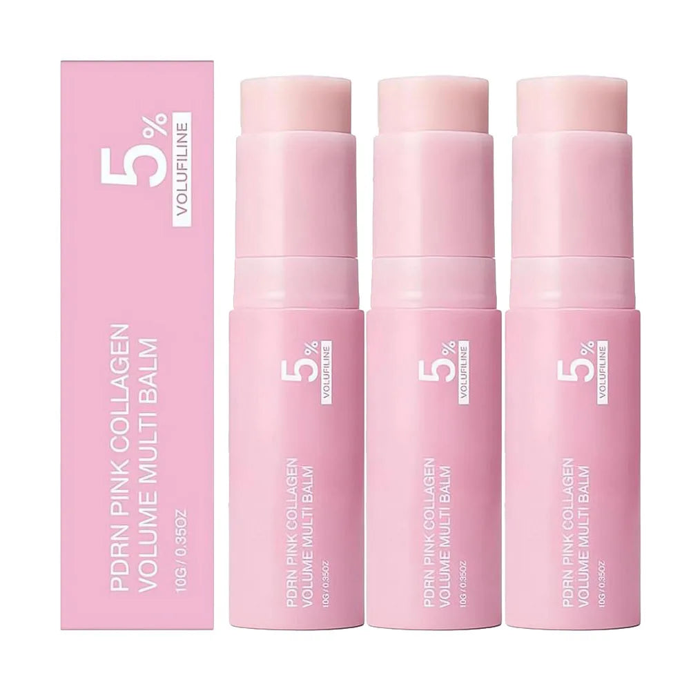 PDRN Pink Collagen Volume Balm Stick | Face, Lips & Body Moisturiser