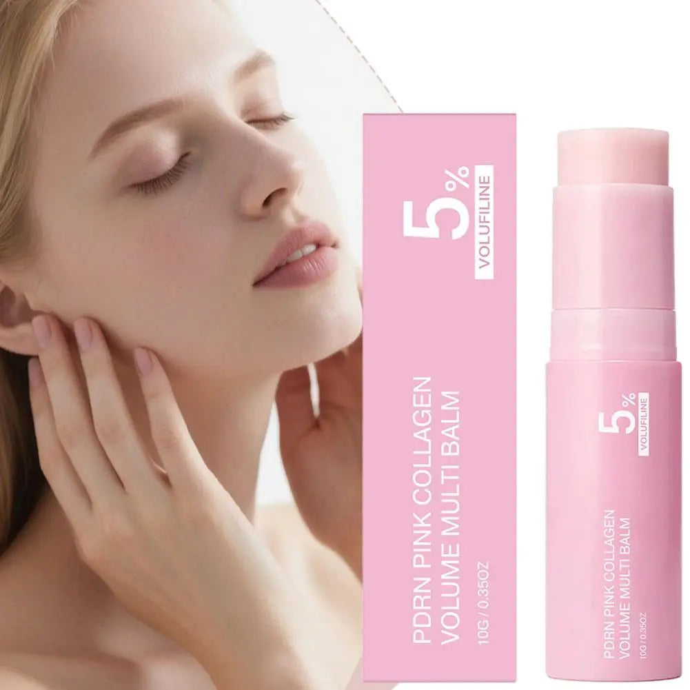 PDRN Pink Collagen Volume Balm Stick | Face, Lips & Body Moisturiser