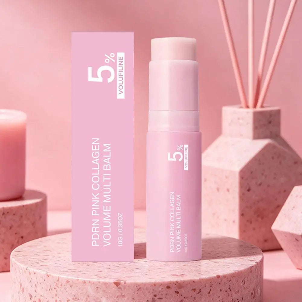 PDRN Pink Collagen Volume Balm Stick | Face, Lips & Body Moisturiser